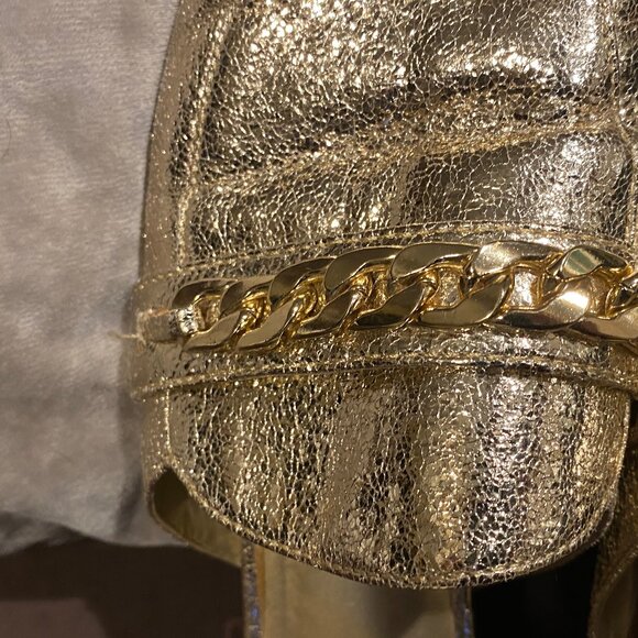 G By Guess gold flat mules - Picture 10 of 12